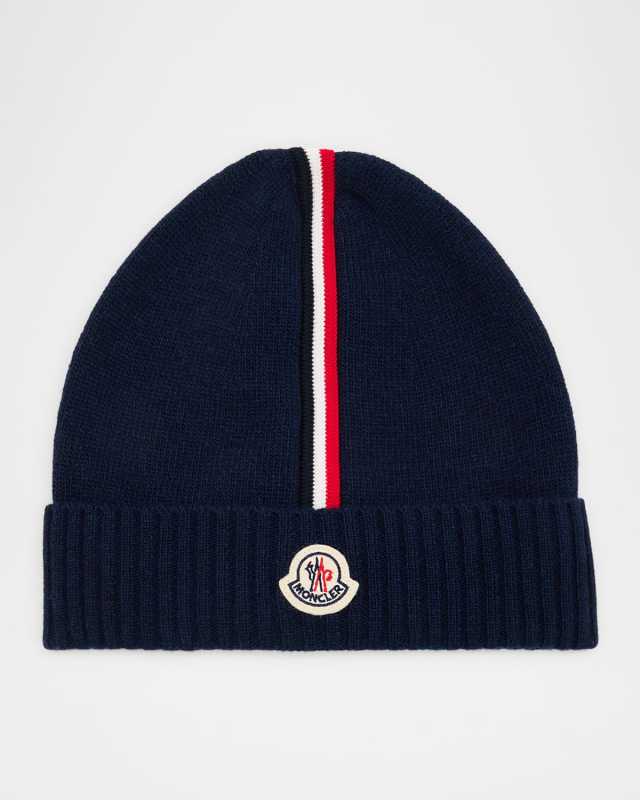 Boy's Logo Patch Knit Beanie